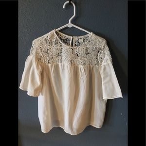 Cream colored casual top